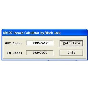 ad100/t300/sbb/mvp incode outcode calculator
